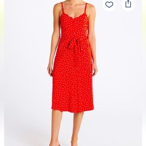41 Hawthorn Red Dress with White Dots